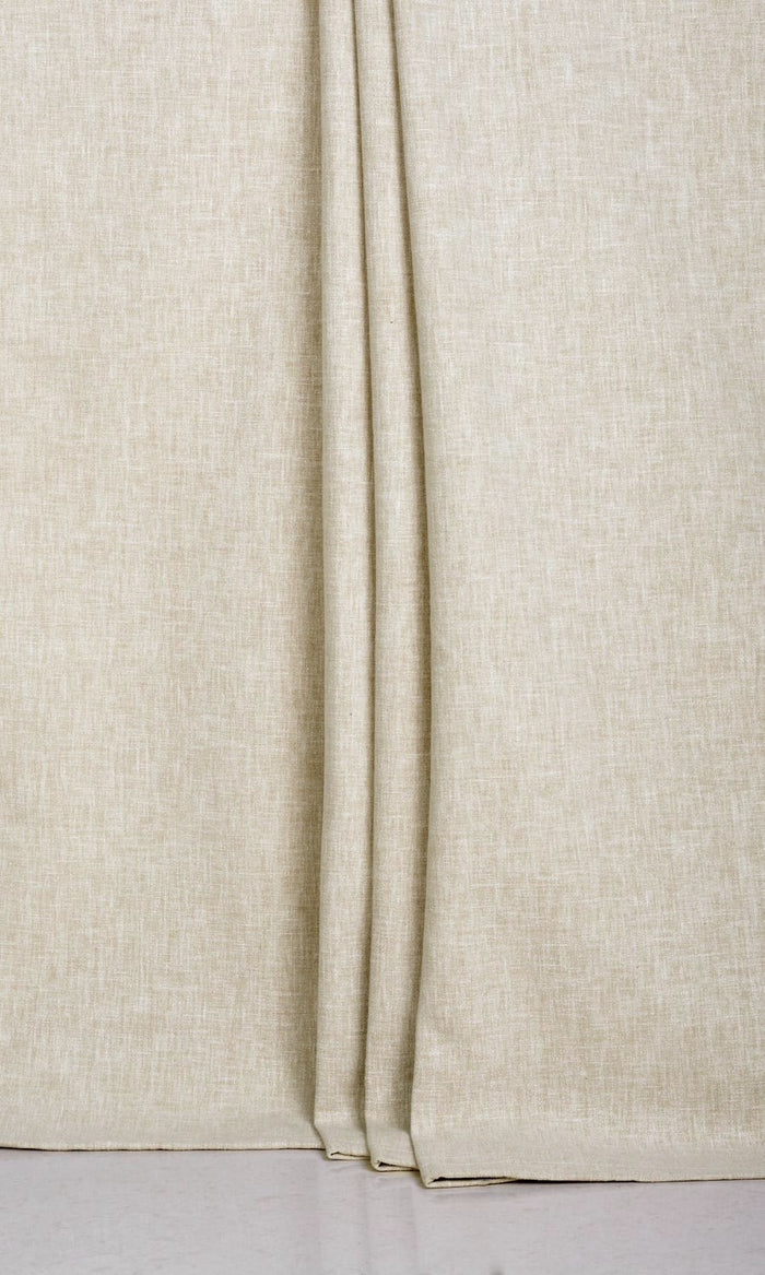 Poly-Cotton Blend Drapes (Pale Beige) Extra Long Short Wide