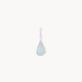 pear aquamarine march birthstone necklace charm on white background