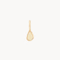 Pear Opal October Mood Birthstone Charm in 10k yellow gold with opal