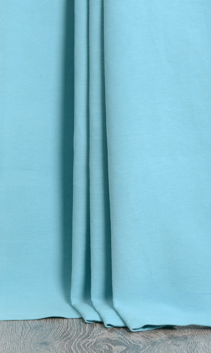Cotton Curtain Panels for Living, Bedroom, Kitchen, Bathroom (Blue)