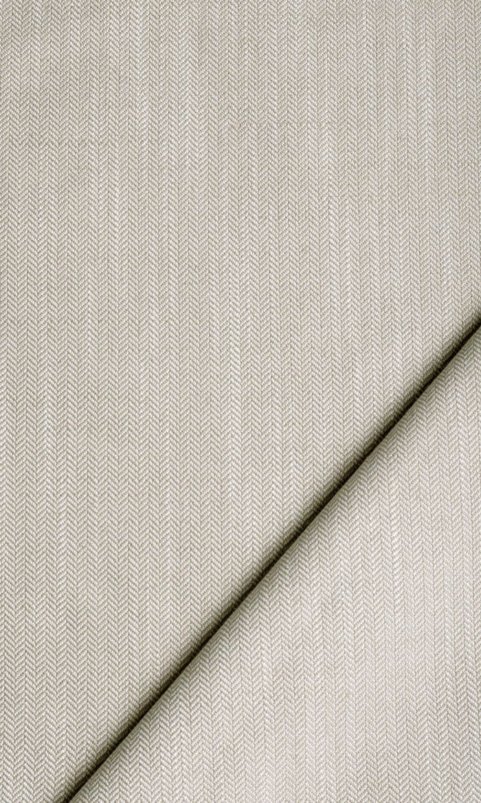 Herringbone Textured Fabric Material By the Metre (Soft Gray)