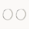 Perfect Large Everyday Hoop Silver