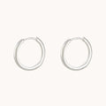 Perfect Medium Everyday Hoop Silver