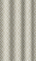 Geometric Print Curtains (Beige/ White)