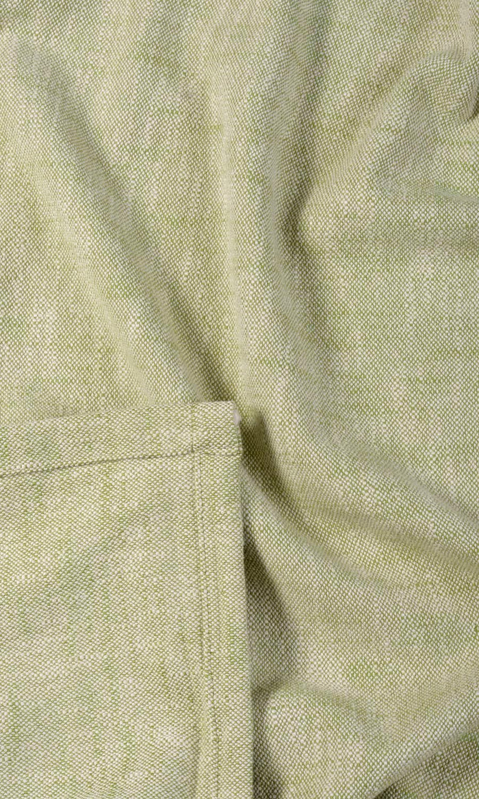 Plain Cotton Made-to-Measure Curtains (Light Green)