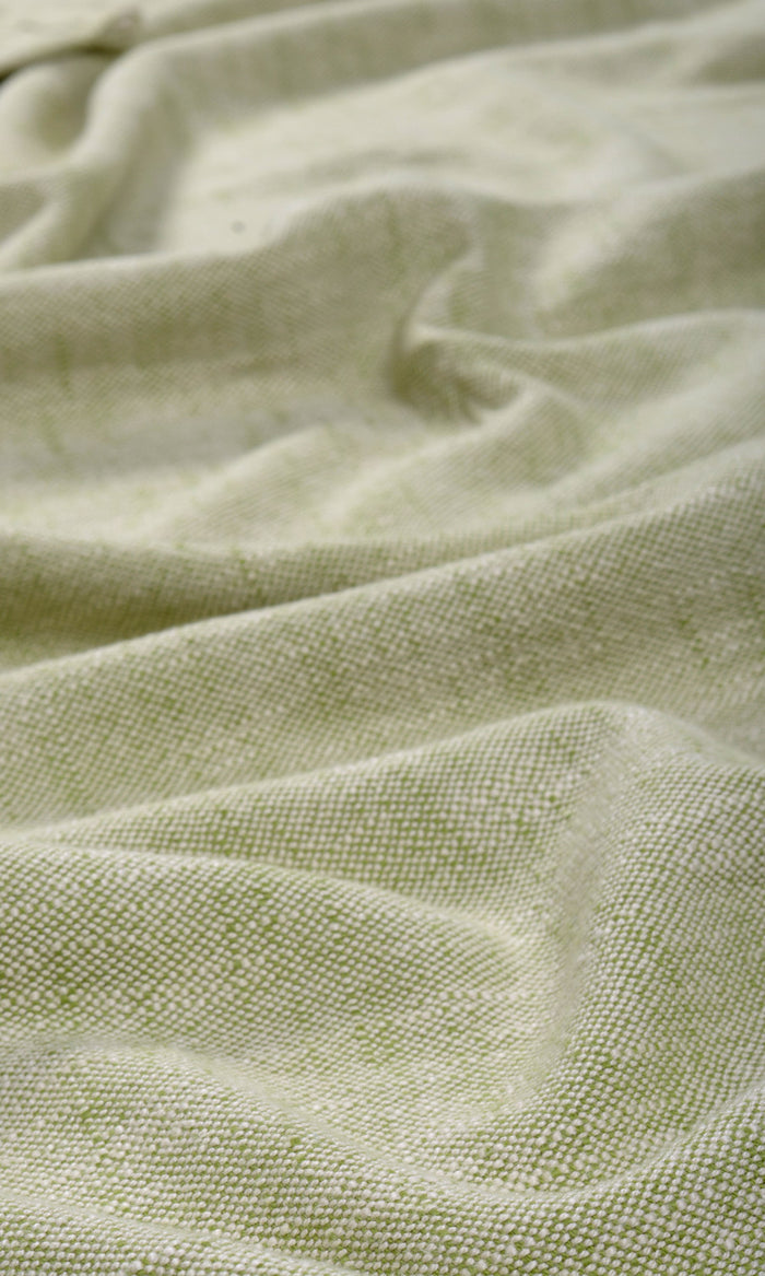 Plain Cotton Any Size Style Curtains (Light Green)