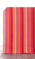 Cotton Home Décor Fabric By the Metre (Orange/ Pink)
