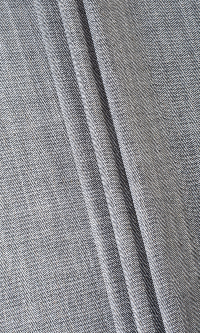 Textured Semi-Sheer Fabric Material By the Metre (Gray)