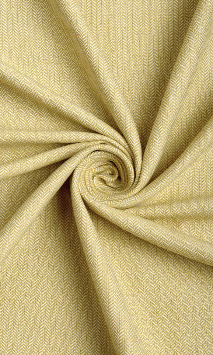 Herringbone Textured Curtains (Yellow)