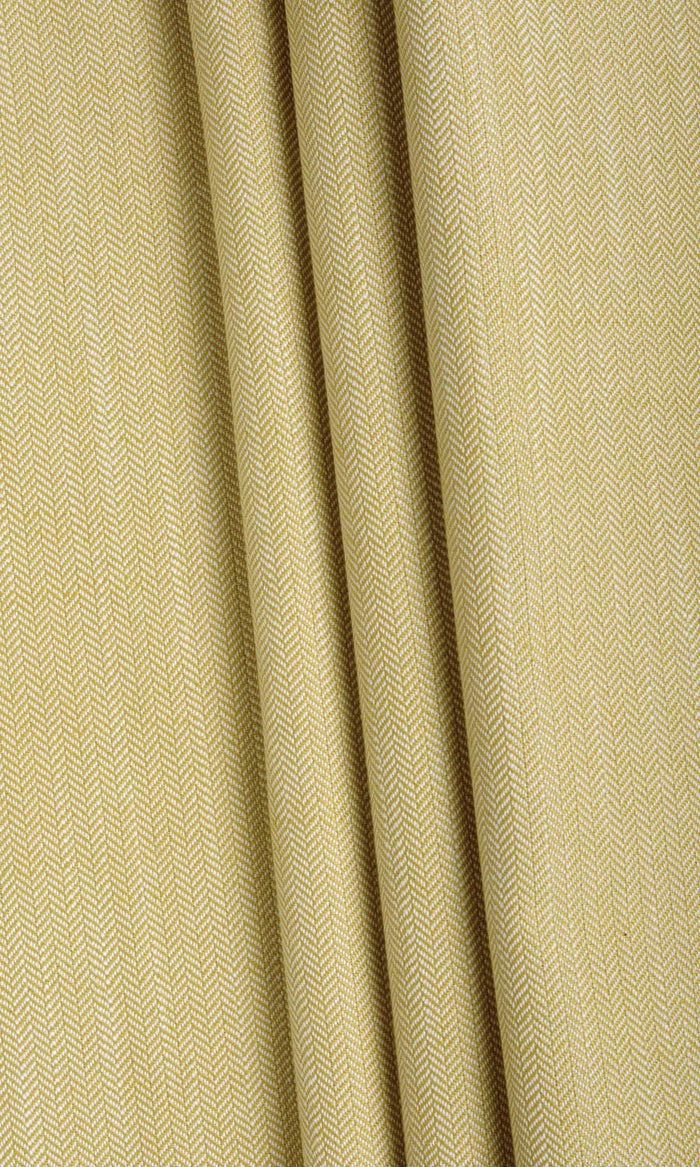 Herringbone Textured Made-to-Measure Curtains (Yellow)