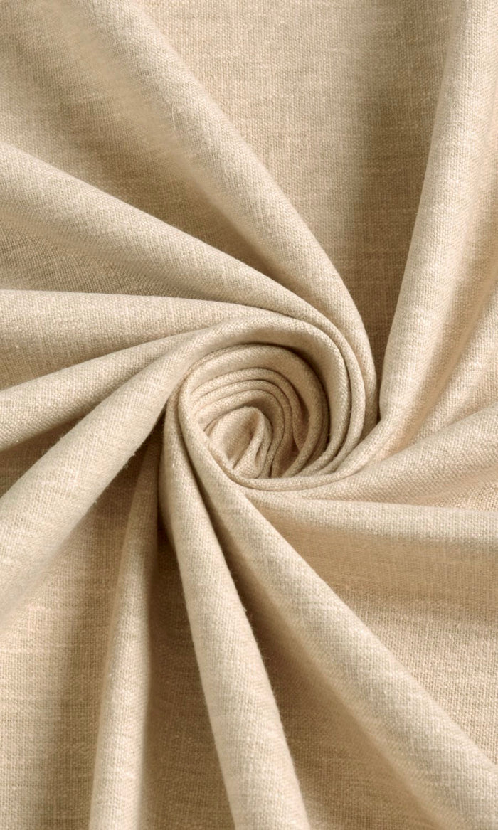 Linen Texture Drapes (Wheat Beige)