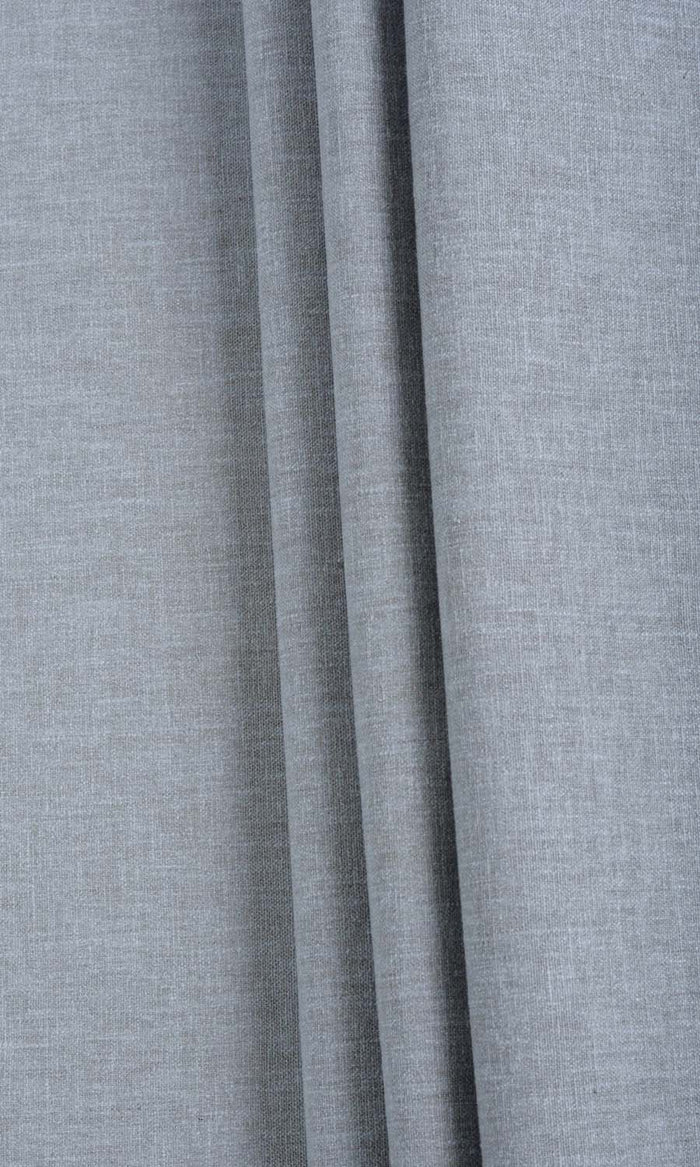 Linen Texture Curtains (Steel Grey) Extra Long Short Wide