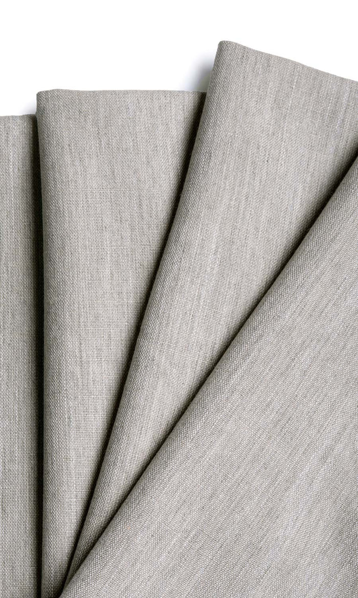 Plain Linen Texture Drapery for Living, Bedroom, Kitchen, Bathroom (Pale Grey)