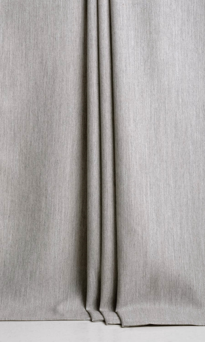 Plain Linen Texture Any Size Style Curtains (Pale Grey)