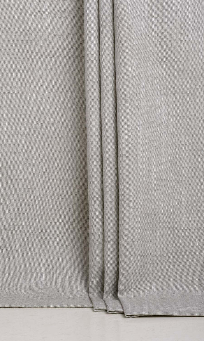 Plain Linen Texture Curtains for Living, Bedroom, Kitchen, Bathroom (Warm Grey)