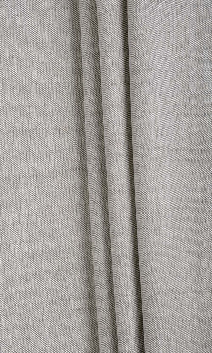 Plain Linen Texture Made-to-Measure Curtains (Warm Grey)