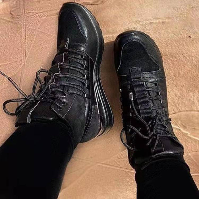 Plus Size Lace-Up Martin Boots