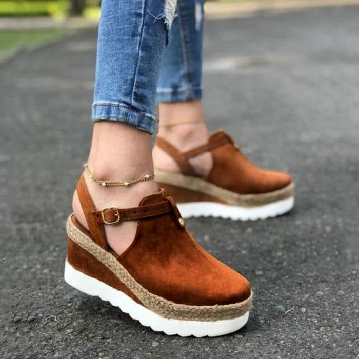Plus Size Wedge Heel Sandals