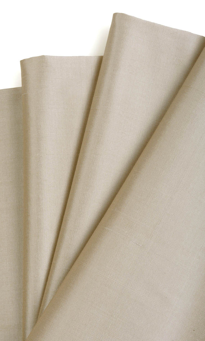 Shantung Silk Window Treatments Fabric By the Metre (Ecru/ Tan Brown)
