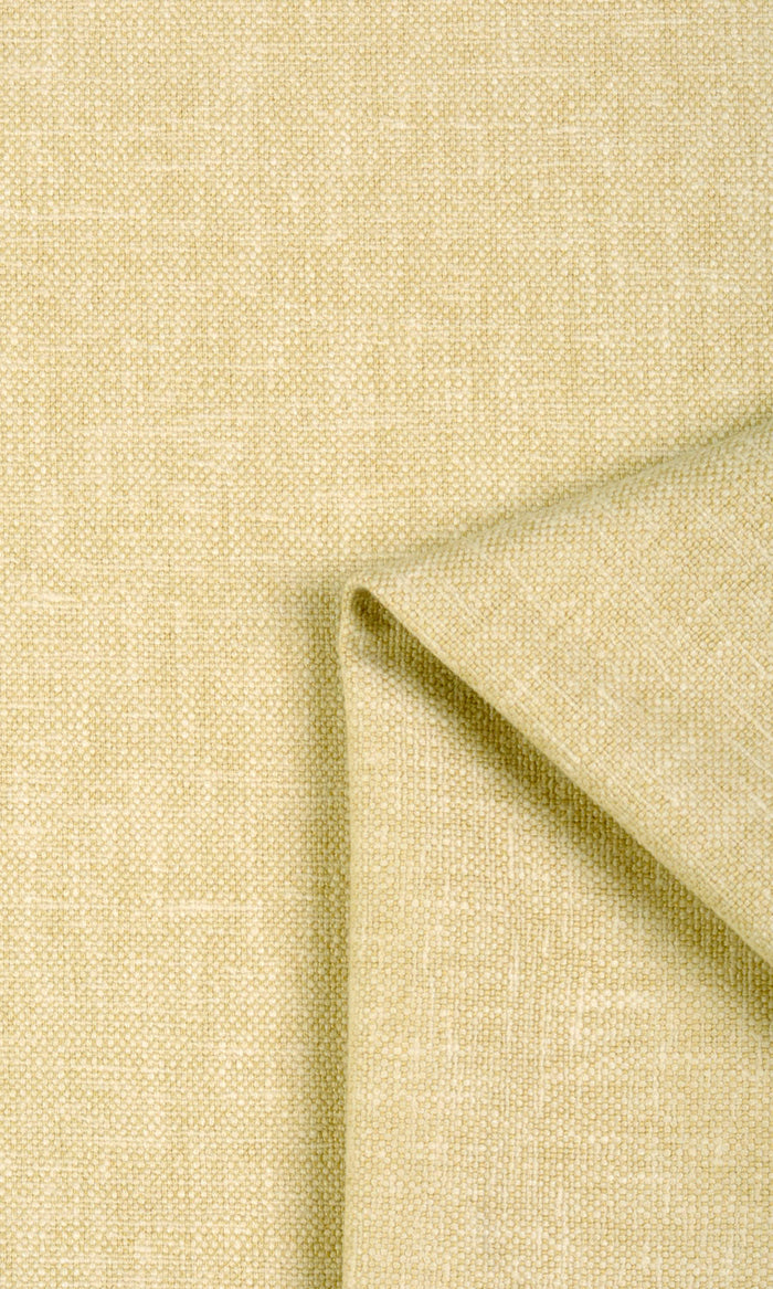 Linen Blend Any Size Style Curtains (Pale Yellow)