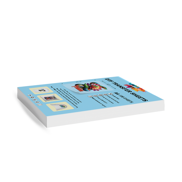 Premium A4 DTF Film Sheets - 8.3" x 11.7" 100 Pack