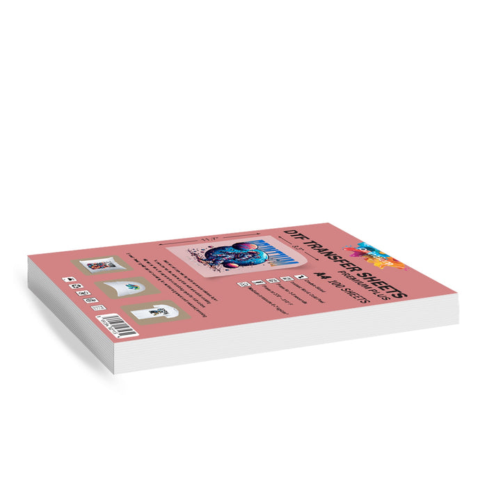 Premium Plus A4 DTF Film Sheets - 8.3" x 11.7" 100 Pack