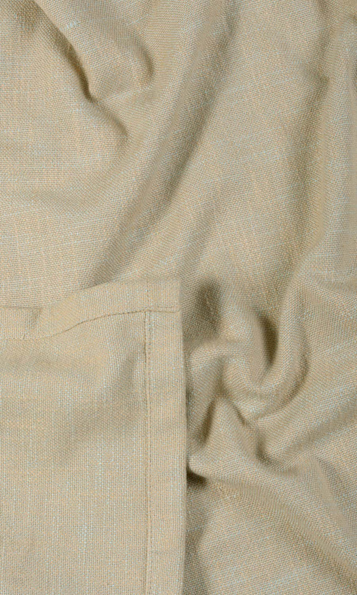 Plain Cotton Made-to-Measure Curtains (Brown/ Beige)