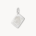quebec postcard charm - sterling silver