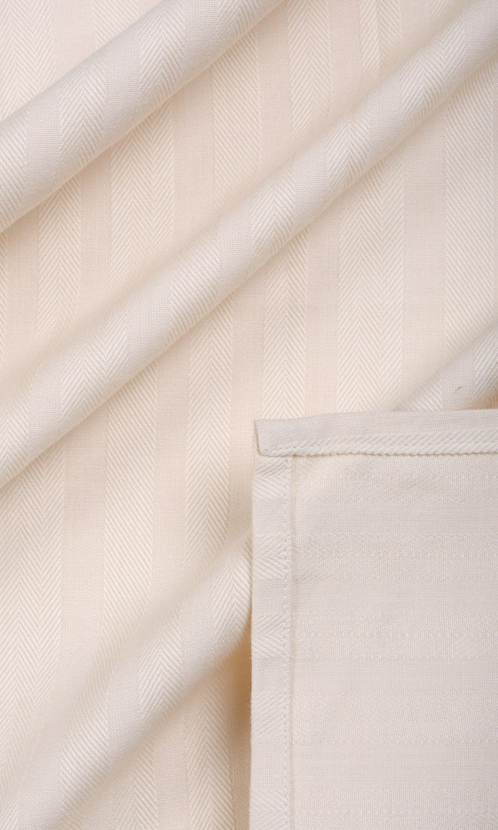 Cotton Pinch Pleat, Rod Pocket, Eyelet Curtains (Ivory Cotton)