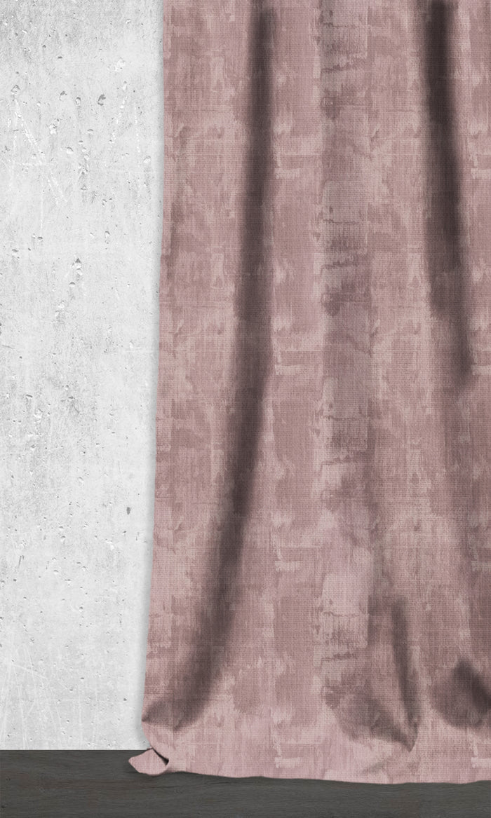Modern Striped Window Treatments Fabric By the Metre (Blush Pink)