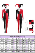 Quinzel Cosplay Jumpsuit 5-Piece Costume Set | Halloween & Carnival