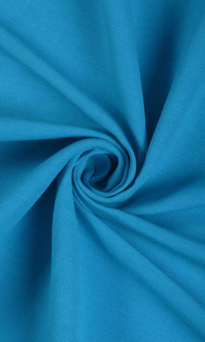 Cotton Curtain Panels (Blue)