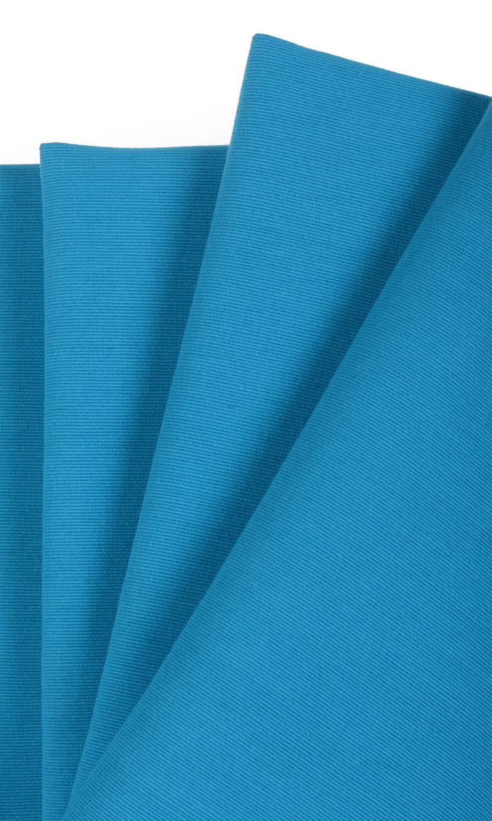 Cotton Pinch Pleat, Rod Pocket, Eyelet Curtains (Blue)