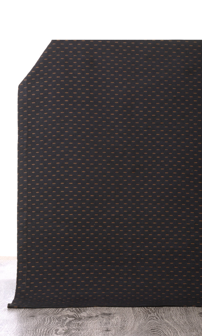 Cotton Window Treatments Fabric By the Metre (Black)