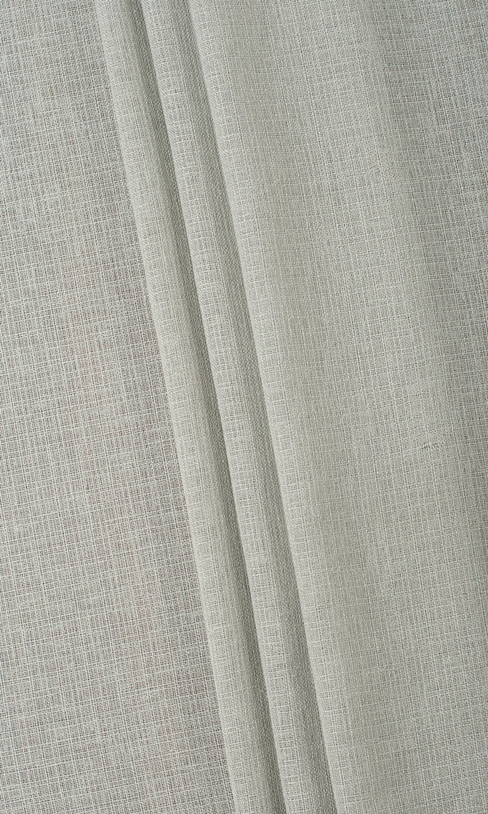 Textured Sheer Home Textile Fabric Material By the Metre (Grey-Green)