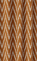 Chevron Print Home Décor Fabric By the Metre (Orange/ White)
