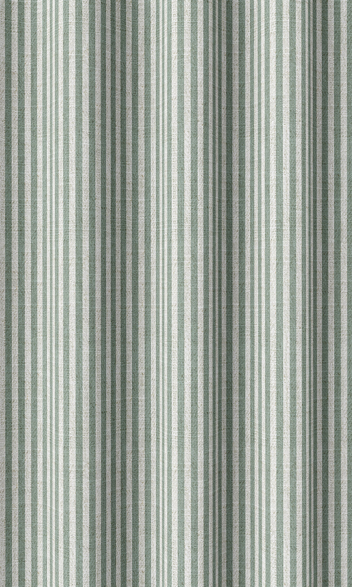 Striped Print Curtains (Duck Egg Blue)