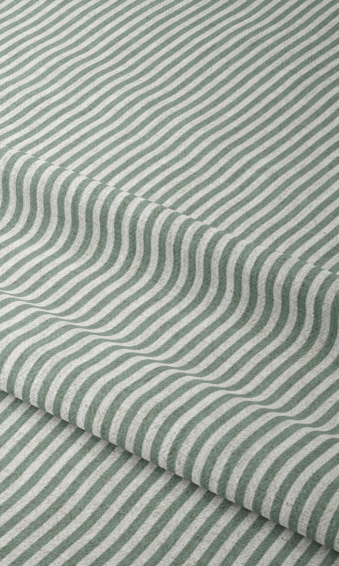 Striped Print Curtains for Living, Bedroom, Kitchen, Bathroom (Duck Egg Blue)