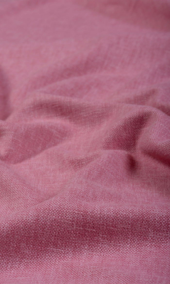 Linen-Blend Home Textile Fabric Material By the Metre (Watermelon Pink)