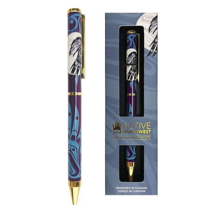 Raven Moon Ballpoint Pen by Allan Weir