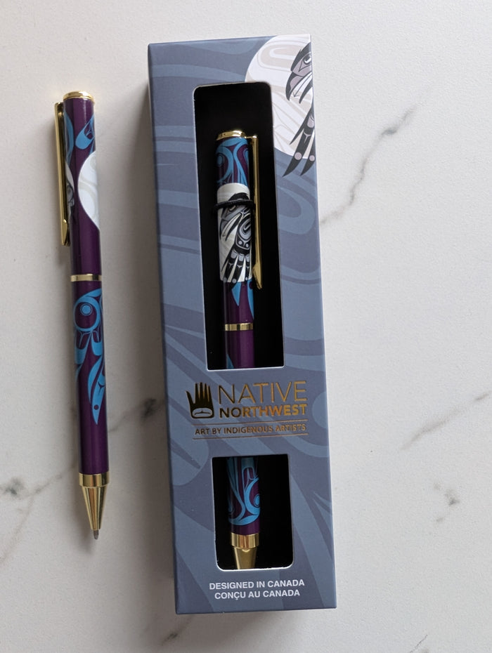 Raven Moon Ballpoint Pen by Allan Weir