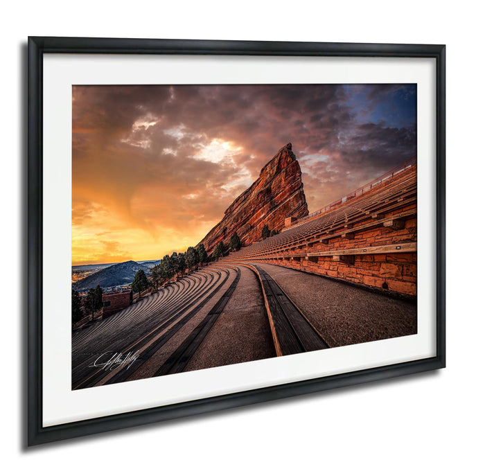 Red Rocks Print, Sunrise Colorado Landscape Fine Art, Special Ed.