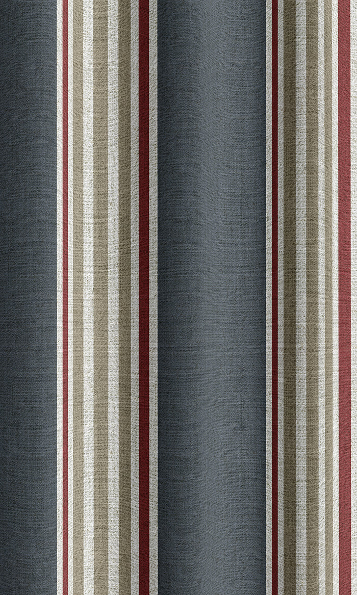 Modern Geometric Print Home Décor Fabric By the Metre (Grey/ Red)