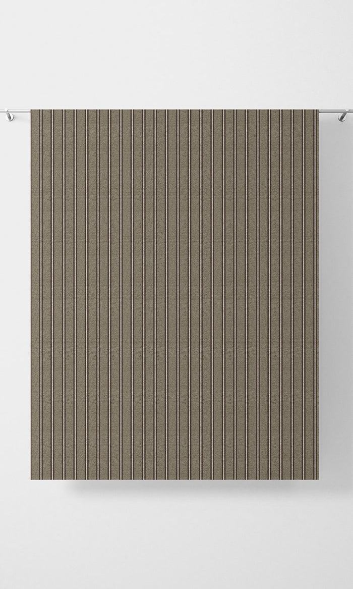 Striped Fabric Material By the Metre (Beige & Brown)