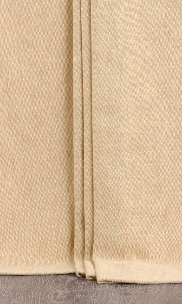 Plain Cotton Drapery for Living, Bedroom, Kitchen, Bathroom (Pale Beige/ Tan Brown)