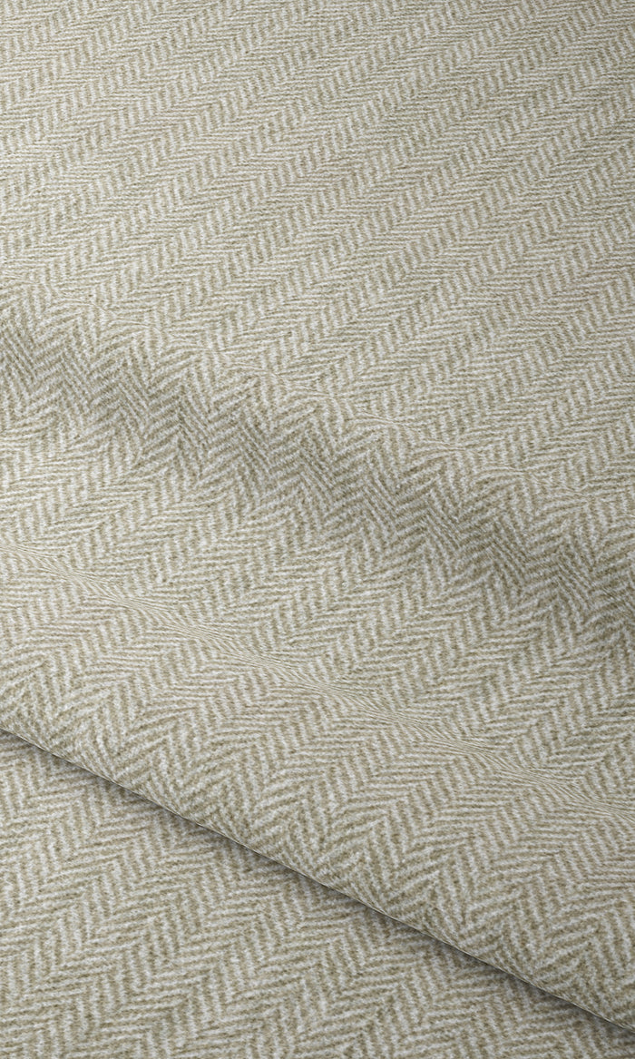 Herringbone Print Curtains for Living, Bedroom, Kitchen, Bathroom (Beige/ White)