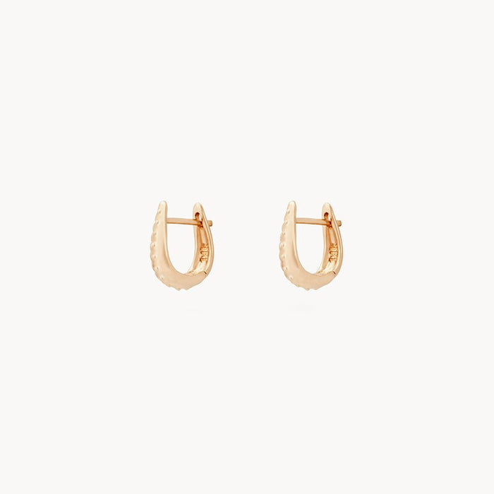 Restoration Mini Hoop in 14k yellow gold