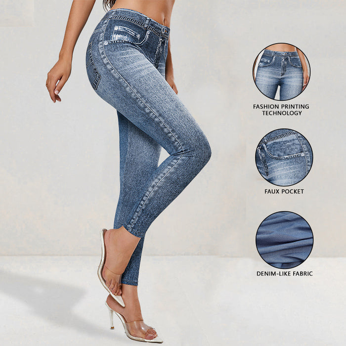 Retro High-Elastic Hip-Lifting Yoga Tights