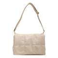 Retro Lingge Embroidery Large Capacity Cotton Tote Bag.