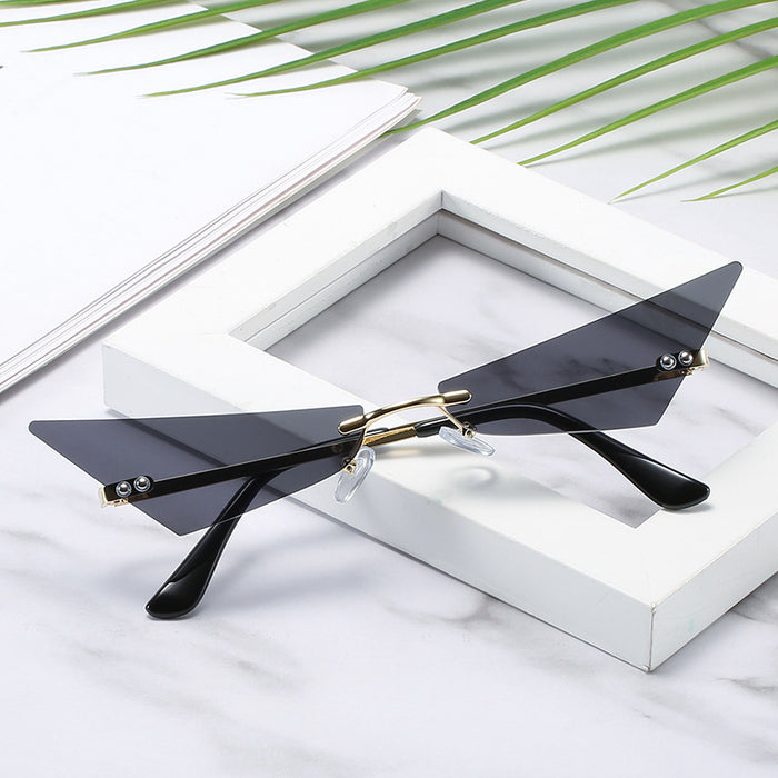 Retro Triangle Cat Eye Sunglasses — Unisex